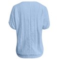 thumbnail image 6 of Lixiuxyad Stylish Women's T Shirts For Everyday Wear Casual Outings And Layering Soft Fabric Versatile Fit Wardrobe Staple Summer Tee Shirts,Blue XL, 6 of 6