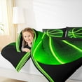 thumbnail image 4 of jejeloiu Neon Green Basketball Queen Comforter Set,Ball Sport Game Bedding Comforter Set For Boys Teens Reversible 3pcs, 4 of 8