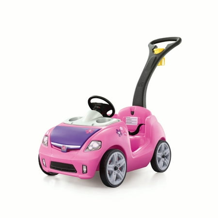 Step2 Whisper Ride II Kids Pink Ride On Push Car