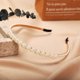 thumbnail image 3 of Xiao Hua Diadema de moda de 4 piezas con perlas, diadema de diamantes de imitación de perlas artificiales blancas, 3 of 5