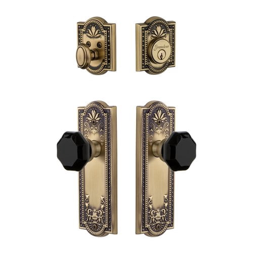 Grandeur 851353 Parthenon Solid Brass Rose Single Cylinder Keyed Entry Deadbolt And