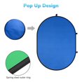 thumbnail image 3 of Yescom 6.5 x 4.7 Ft 2 Side Blue Green Backdrop Pop Up Photography Screen Panel Portable, 3 of 8