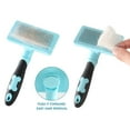 thumbnail image 4 of Cepillo autolimpiante para gatos y perros: cepillos de aseo para gatos que eliminan enredos, nudos y pelos sueltos, cepillo adecuado para gatos de pelo largo y corto (azul), 4 of 5