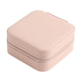 thumbnail image 3 of Caja de almacenamiento de pendientes, caja de almacenamiento de joyas portátil, caja de almacenamiento de joyas, caja de joyería con cremallera, rendimiento de alta gama, 3 of 9