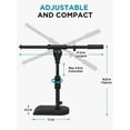 thumbnail image 2 of InnoGear Support de Microphone de Bureau Réglable, Base Lestée en Lot de 2 avec Poignée Douce, Bras de Perche, Adaptateur de Vis 3/8 Pouces-5/8 Pouces, 2 of 7