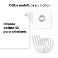 thumbnail image 2 of Señalamiento: "No estacionarse. Entrada y salida las 24 horas" color blanco y rojo, Serikat Diseño. Plástico estireno calibre 40, medidas: 40 x 19 cm, para exteriores. Letrero, Señal prohibitiva., 2 of 4
