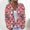 thumbnail image 2 of Auroural Cardigan Sweaters for Women Oversized Ladies' Casual Printed Knitted Cardigan with Button Up Jacket and Top, 2 of 5