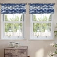 thumbnail image 2 of LALILO Kitchen Curtain Valance Ethnic Striped Watercolor With Rod Pocket Window Curtain 52"x 18" Set of 2, 2 of 5