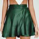 thumbnail image 3 of Mini Falda Falda de playa Falda de fiesta con cordones Falda suelta ajustada suave para mujer (Verde oscuro M) Kuymtek para Mujer Verde oscuro T XL, 3 of 8