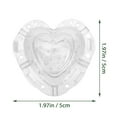 thumbnail image 2 of IFANLANDOR 4Pcs Heart Shaped Mold Transparent PP Vegetable Shaping for Kitchen Use, 2 of 8
