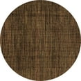 thumbnail image 1 of Ahgly Company Indoor Round Abstract Brown Modern Area Rugs, 7' Round, 1 of 4