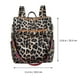 thumbnail image 4 of EeaseMX Mochila para estudiantes de gran capacidad, 1 unidad, con estampado de leopardo, moderna, para viajes., 4 of 7