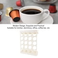 thumbnail image 4 of Wall Mount Coffee Capsules Holder, Modern Design Sturdy ABS Material Large Capacity Adhesive Coffee Pod Storage Rack for Office DormitoryWhite, 4 of 7