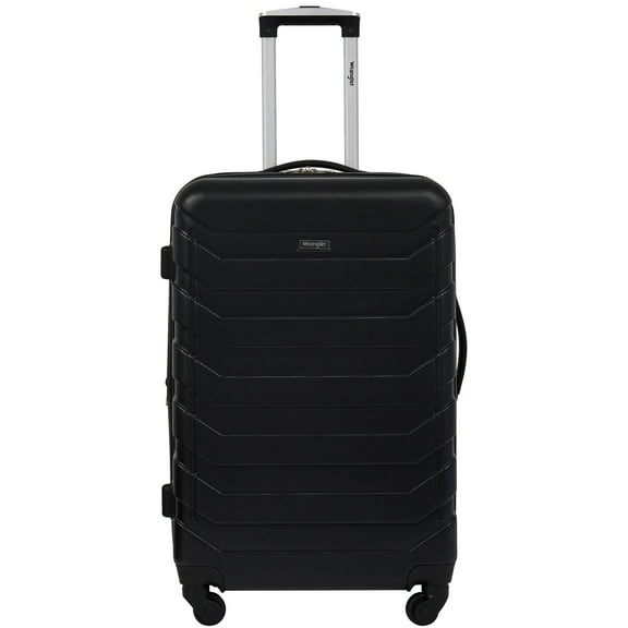 Wrangler 29-inch Large Expandable Rolling Spinner Upright, Black