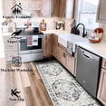 thumbnail image 3 of Washable Rugs x Vintage Area Rugs Area Rugs Low Pile Floor Carpet Printed Soft Durable Stain Foldable Rugs Living Room Dining Room Bedroom, 3 of 9