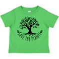 thumbnail image 3 of Inktastic Save the Planet Tree Design with Green Leaves Boys or Girls Toddler T-Shirt, 3 of 5