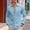 Light Blue, variant on Men's Asymmetric Button Casual Shirt, Point Collar with Side Placket, Stylish Fit for street daily match Blue S
