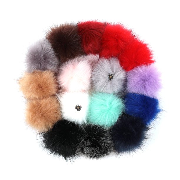 16 piezas de pompones BLESIY coloridos manualidades suave esponjoso