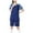 Dark Blue A6, variant on Antinious Toddler Fall Solid Casual Short Sleeve V-Neck Soccer Style Elastic Waist Sports Set,Outfits for Kids,Boys Girls Sleepwear Set,Dark Blue,XXXXS
