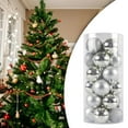 thumbnail image 3 of Adornos de bolas de Navidad BLESIY Bola colgante plata 24 uds, 3 of 7