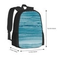 thumbnail image 2 of Sigee Teal Turquoise Fluid Stripes for Simple large capacity backpack Travel Laptop Backpack, Business for Travel and Daily Use, 2 of 9