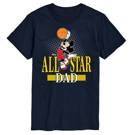 Disney - Basketball Mickey Mouse - All Star Dad - Father's Day Gift - Men's Short Sleeve Graphic T-Shirt