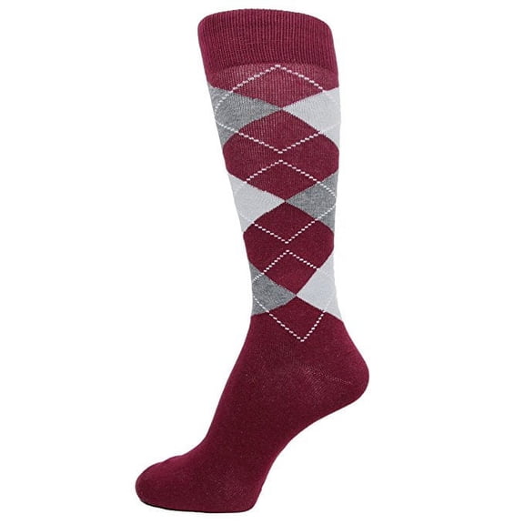 Spotlight Hosiery shades of MAROON/BURGUNDY/RED Men's Groomsmen's Dress Socks