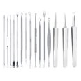 thumbnail image 2 of 11 Pcs Pimple Extractor Tool,Stainless Steel Acne Comedone Extractor,Sharp Tweezers Needles Blackhead Remover Kit with Storage Box, 2 of 6