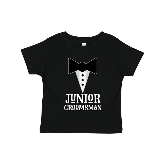 Inktastic Junior Groomsman Boys Wedding Party Mock Tux Boys Toddler T-Shirt