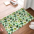 thumbnail image 5 of Xecao Green Avocado (2) print Flannel Mat: Non-slip, 16x24in. Ideal for kitchen, bedroom, bath & living room., 5 of 9