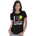 thumbnail image 4 of I Love Someone with Autism Puzzle Womens Fitted Plus Size Graphic Tee Brisco Brands 2X, 4 of 5