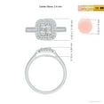 thumbnail image 6 of ANGARA Natural Diamond Cluster Cushion Engagement Ring in 14K White Gold for Women (Size-2.4mm| Color-G| Clarity-VS2) | April Birthstone, Anniversary, Jewelry Gift for Women | Natural Diamond Ring, 6 of 11
