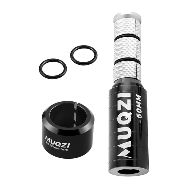Extensión de vástago de horquilla de bicicleta, elevador de vástago de manillar de bicicleta, accesorios de 2,4 pulgadas, Negro