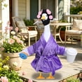 thumbnail image 5 of AuroraX Porch Goose Lady Bathrobe Outfit 17-19 In Porch Goose Clothes Set 23" Porch Goose Accessories Yard Outdoor Decor, 5 of 6