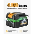 thumbnail image 4 of Adedad 20V Cordless Impact Wrench 1/2", 400N.m Brushless Impact Drill Driver with 4.0Ah Battery, 4 of 8