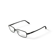 EasyTwist TurboFlex Mens ET841 Rectangular Prescription Eyeglasses with Case, Black