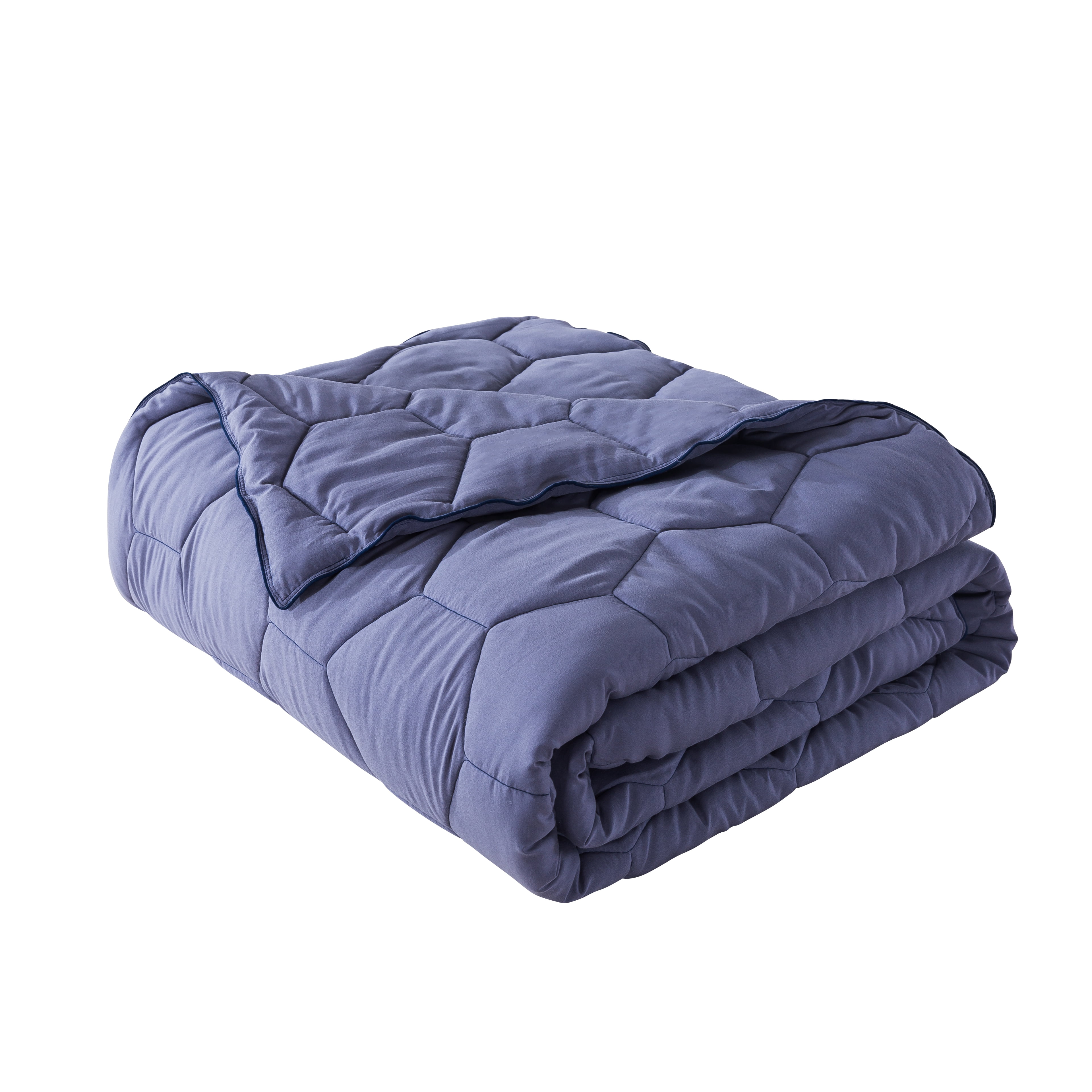 St. James Home Honeycomb Down Alternative Bed Blanket, Blue Granite, Full/Queen