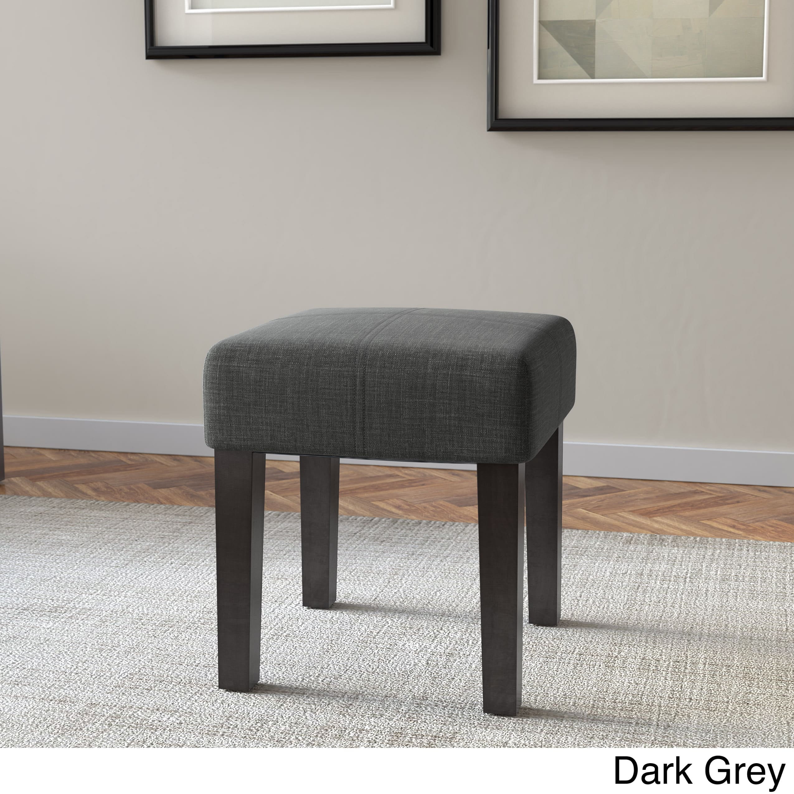 Clay Alder Home Broadway 16 Inch Square Upholstered Bench Walmart Com