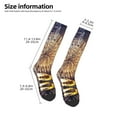 thumbnail image 5 of Fotbe Happy New Year print Women's Men's Novelty Crew Socks Cotton Socks Knee High Socks for Walking,Running,Nurses,Pregnancy, 5 of 9