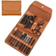 thumbnail image 1 of Set de manicura profesional, 16 piezas, kit de pedicura, cortaúñas con estuche de viaje para hombres, mujeres y adolescentes, para el cuidado de cutículas faciales, de orejas, de uñas y de pies., 1 of 8