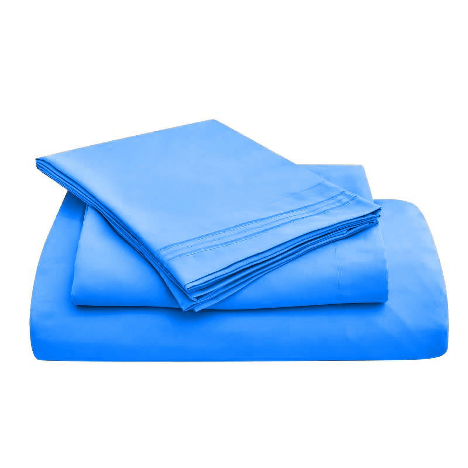 6 Piece Luxury Rayon Made From Bamboo Sheets Set- King Blue Sheets, Softer Than Cotton-Up To 16" Deep Pockets-Wrinkle Free-Extremely Soft Bamboo Derived Rayon Sheets- King,Blue