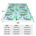 thumbnail image 3 of Fuzoiu Hippo With Flamingos And Crocodiles Print Ultra-Soft Micro Fleece Blanket,All Seasons Flannel Throw, Lightweight Blanket for Bed, Sofa, Couch, Movie Night, Camping, and Travel-40"x30", 3 of 7