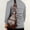 Brown #2, variant on Men's Leather Shoulder Bag | Waterproof Crossbody Chest Bag with USB Charging Port Adjustable Strap Large Capacity Casual Waist Bag for Travel Daily Use