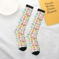 thumbnail image 5 of Balery Colorful Donuts Printed Novelty Socks Men's Women's Crew Socks Sports Socks Knee High Socks Cotton Socks Quirky and Cool Socks, 5 of 9