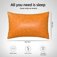 thumbnail image 6 of Bingfone Orange Glitter2 Print Satin Pillowcase for Hair - Standard Size with Zipper Silky & Soft Pillow Covers,20x30 inches, 6 of 8