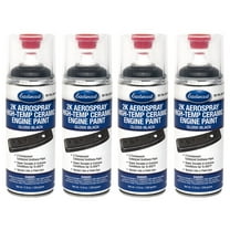 Eastwood 2K Aerospray High Temperature Ceramic Engine Gloss Black Paint 12 oz 4 Pack