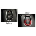 thumbnail image 4 of Anodized Red Aluminum Keyless Engine Push Start Button Decoration Ring Trim For BMW 2 3 4 Series X1 (F22 F30 F32 F34 F48), 4 of 9