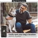 thumbnail image 2 of Dog Collar Nylon Adjustable Pet Collar with Waterproof Protective Cover for AirTag - Black XL, 2 of 5