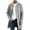 Gray, variant on Rvwovn Men's Trench Jacket Button Down Long Sleeve Mid-Length Outerwear for Fall Winter Casual Leisure