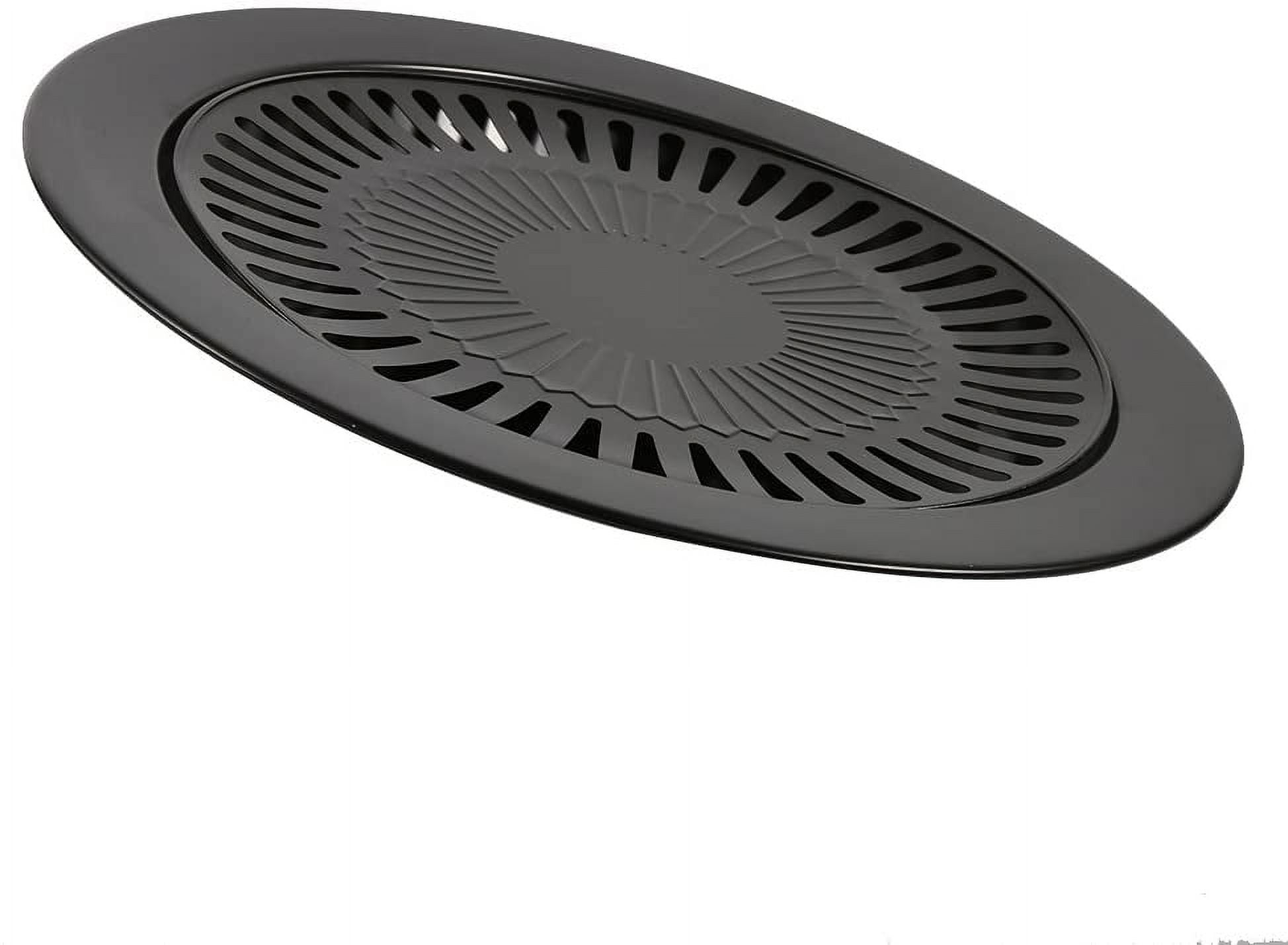 Round Griddle, Bbq Grill Plate Smokeless Non-Stick Grill Pans, Indoor Stove Grill Plate Healthy Cooking Bbq Cooking Kitchen Tool